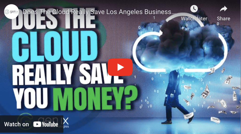Does The Cloud Really Save Los Angeles Businesses Money?